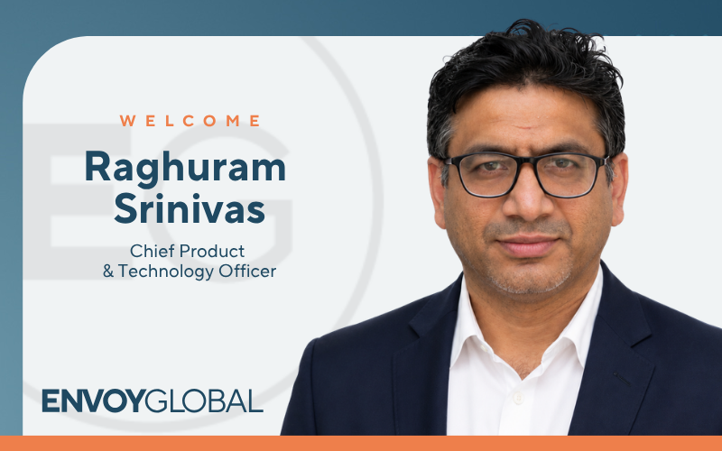 Raghuram Srinivas is Envoy Global's new CPTO.
